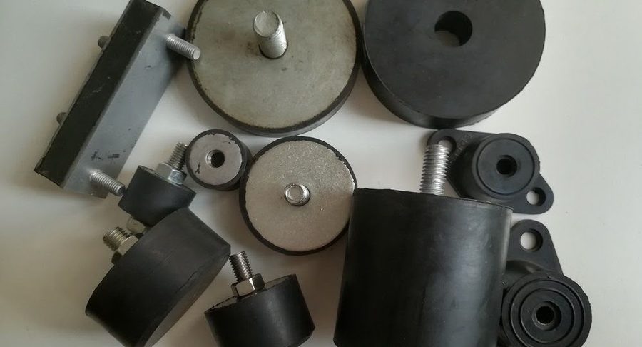 Kauçuk takozlar, titreşim damperleri ve kauçuk-metal bağlantı parçaları