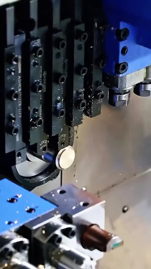 Kayar otomat CNC tezgahında pirinç parça işleme